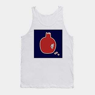 Pomegranate on blue Tank Top